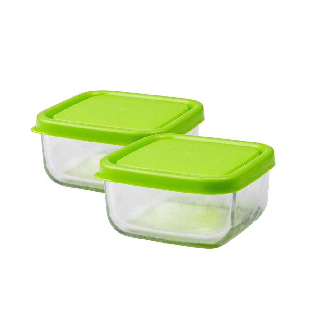 Innobaby 12oz Glass food storage cubes set of 2